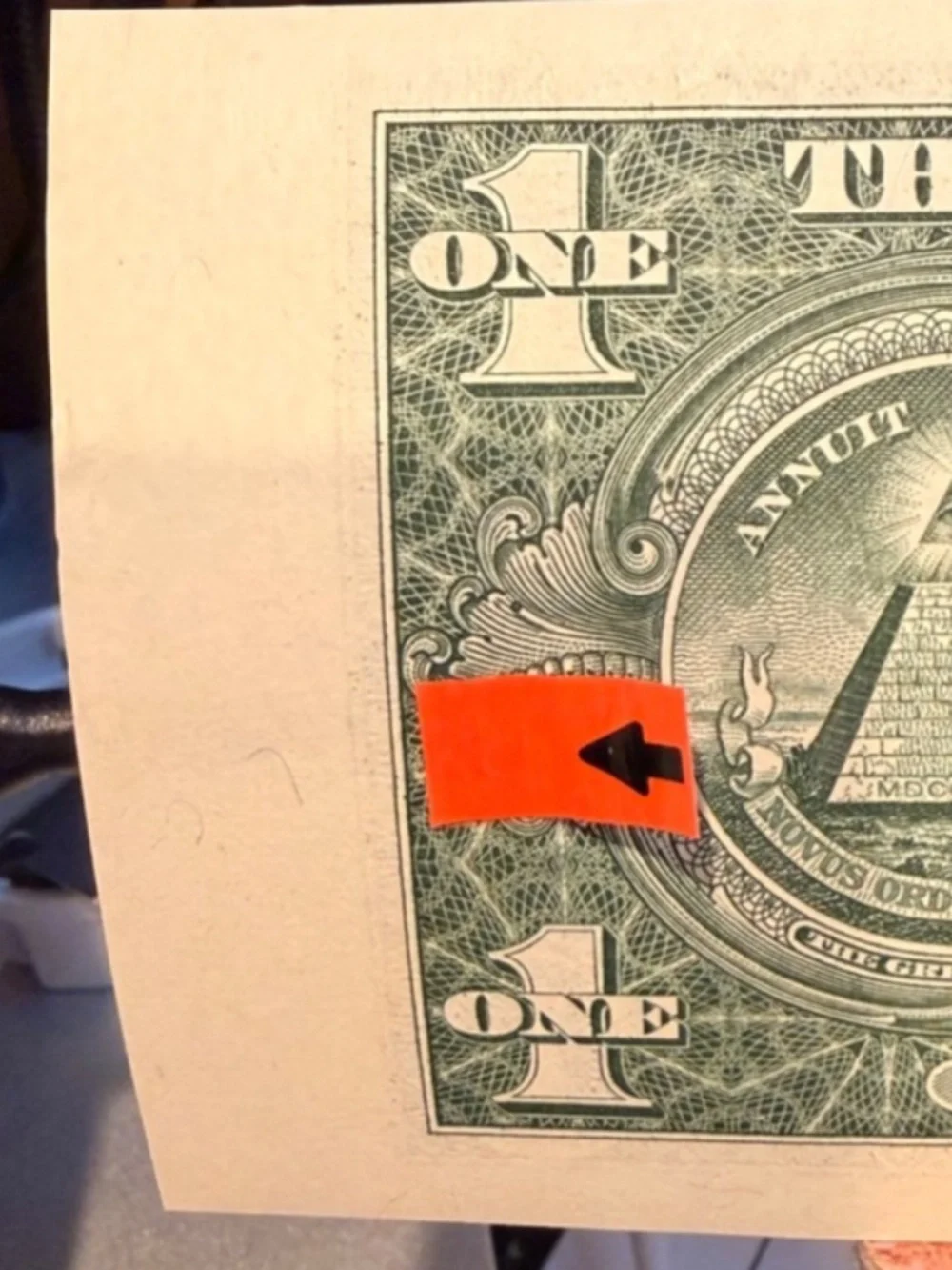 2017 A 1 Dollar Bill Miscut/Misaligned ERROR note #206561879226